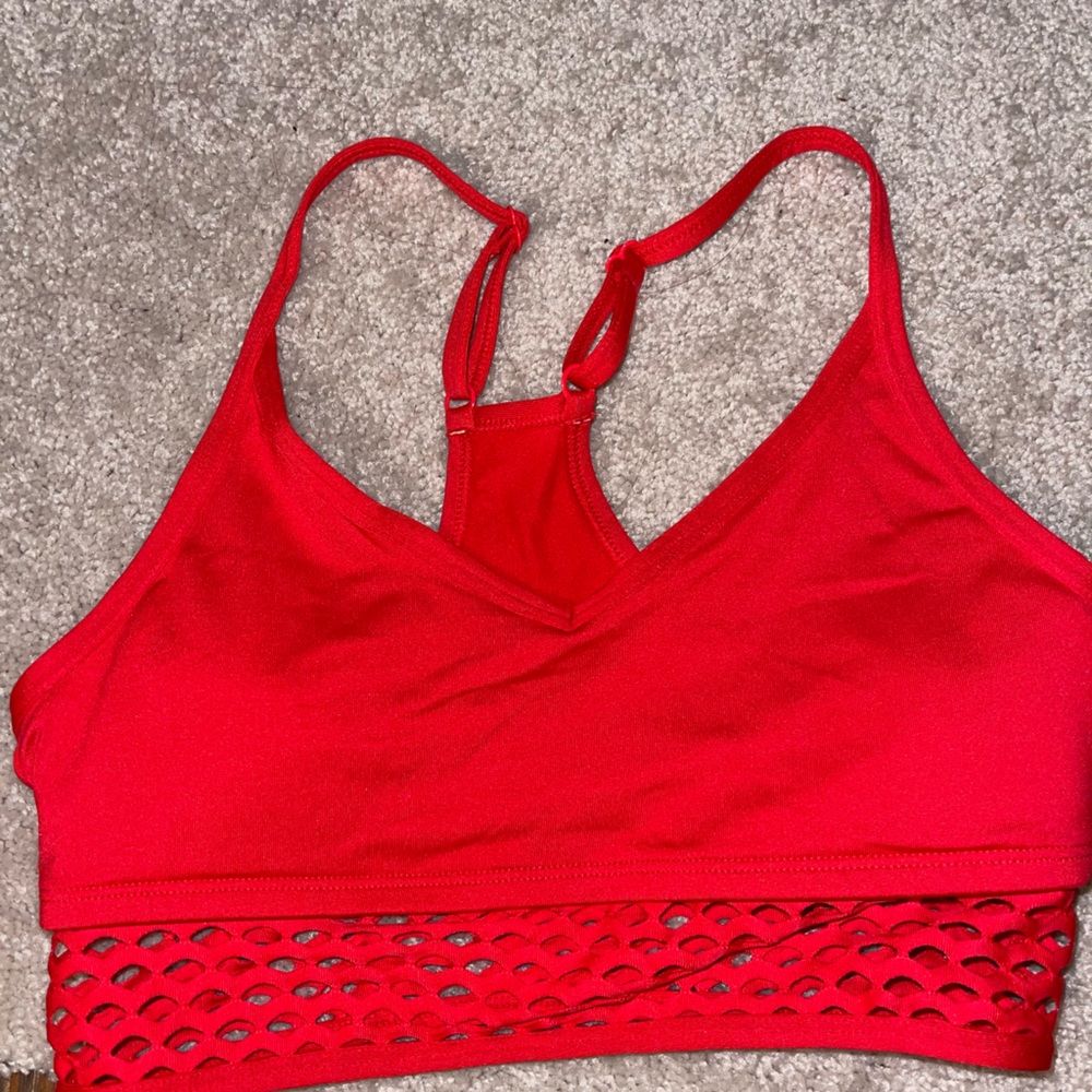 Victoria’s Secret Pink Sports Bra Red